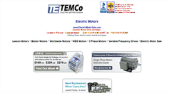 Desktop Screenshot of electricmotorsale.com