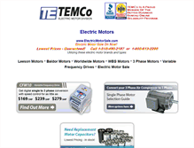 Tablet Screenshot of electricmotorsale.com